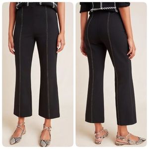 Anthropologie The Essential Cropped Flare Trousers